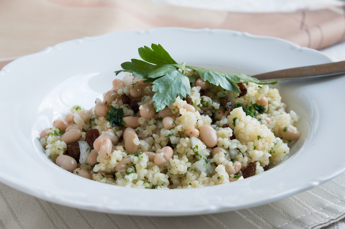 Bohnensalat mit Couscous