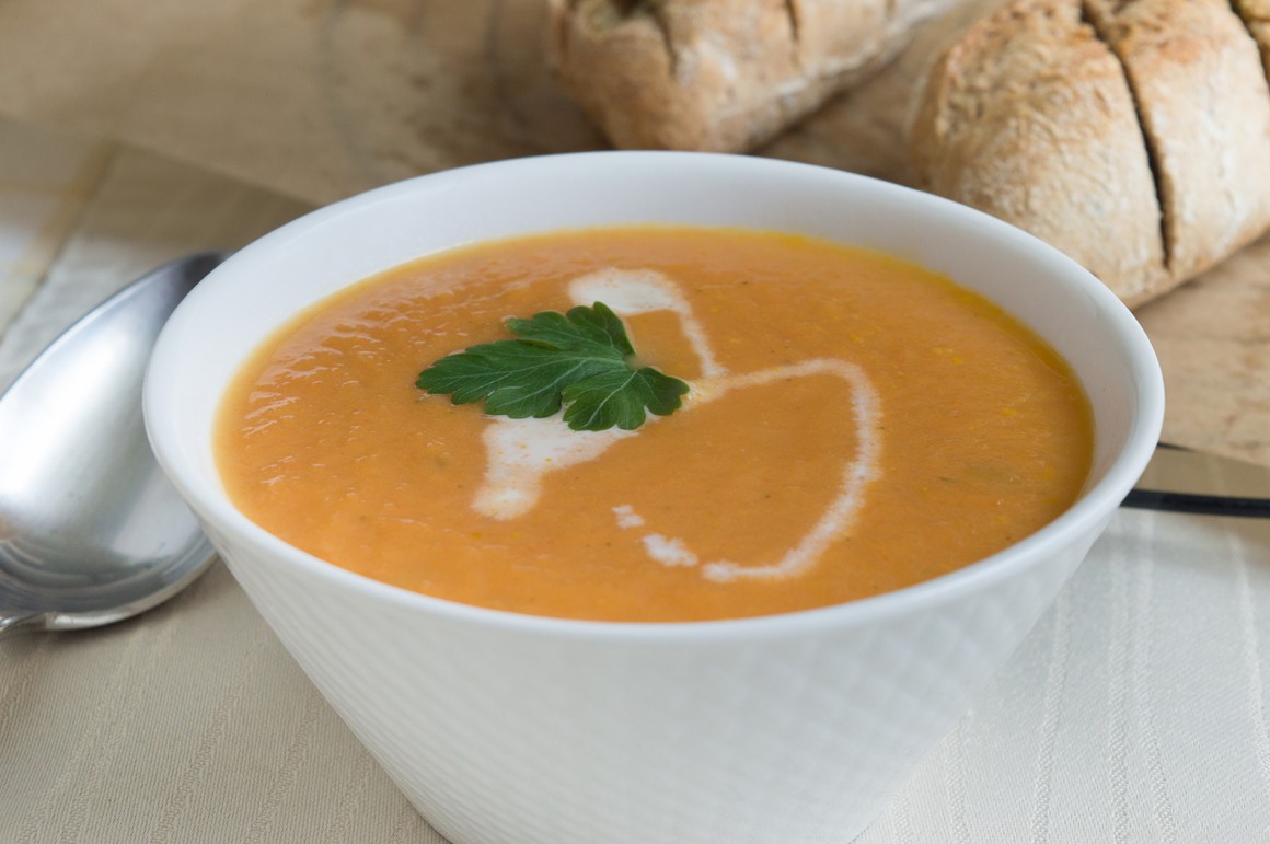 Kürbis-Ingwer-Suppe