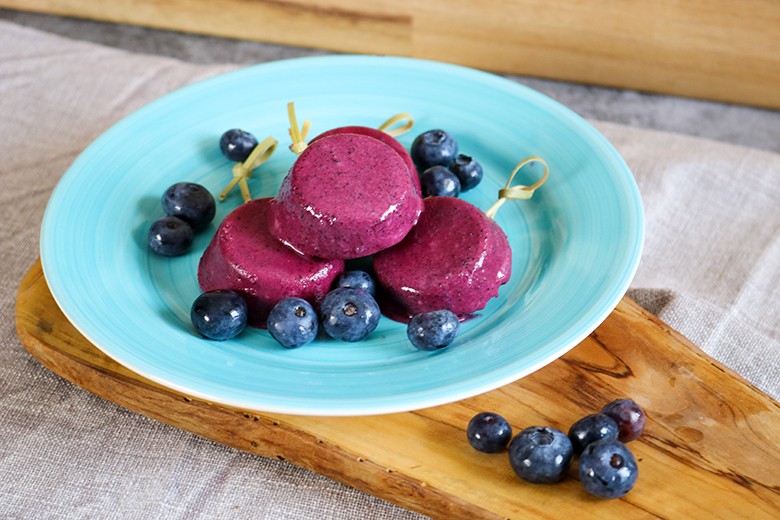 Blaubeereis-Muffins