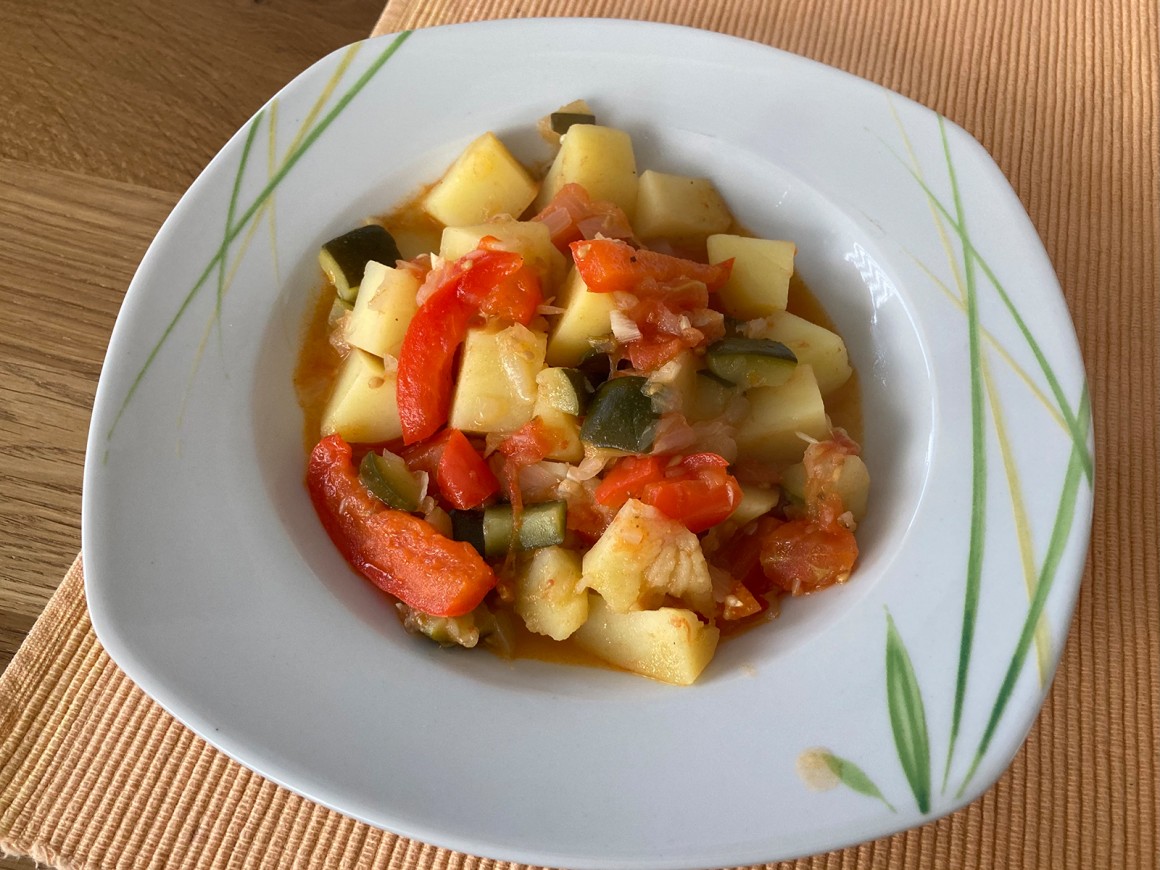 Kartoffeltopf mit Zucchini