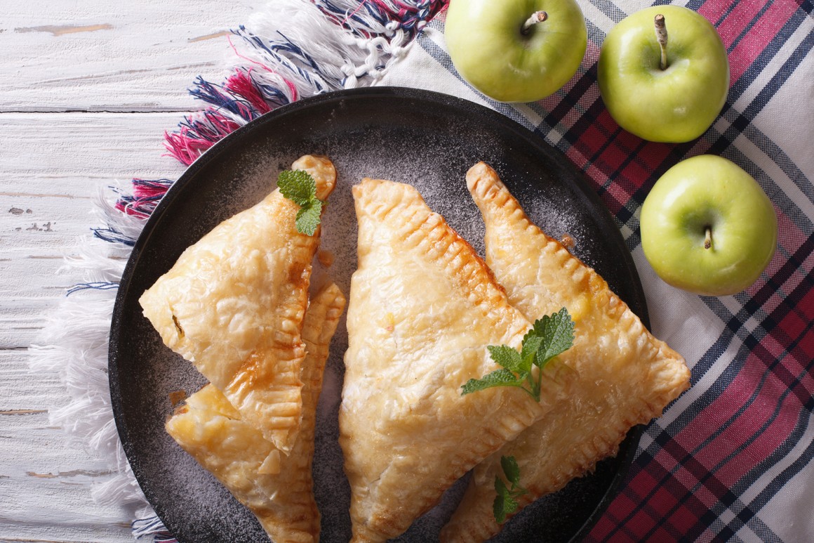 Frittierte Apfeltaschen
