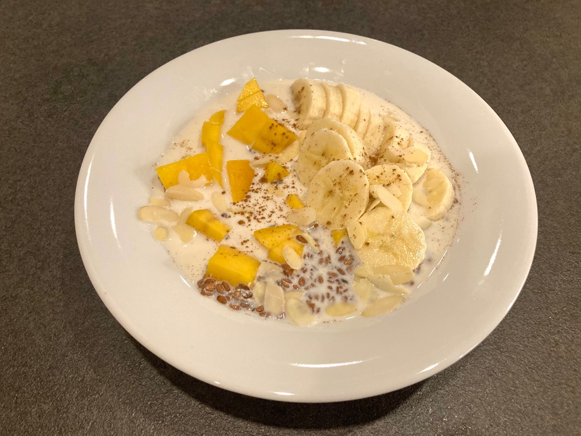Leinsamenpudding