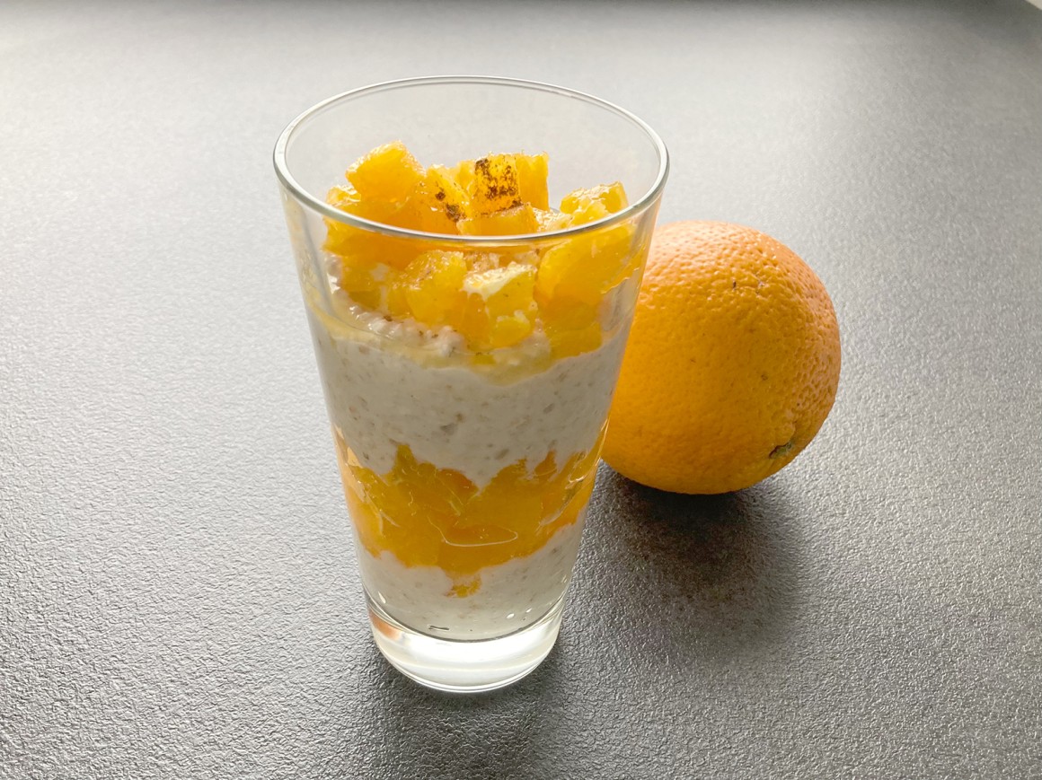 Overnight Oats mit Orange