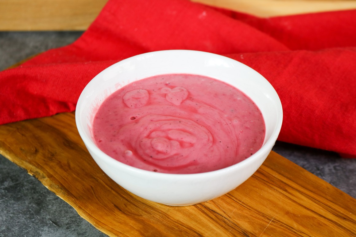 Himbeerdressing mit Joghurt