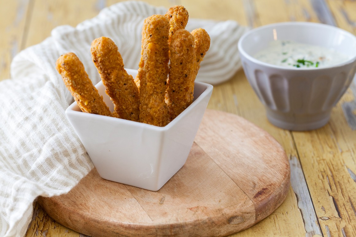 Tofuschnitzel mit Haselnusspanade