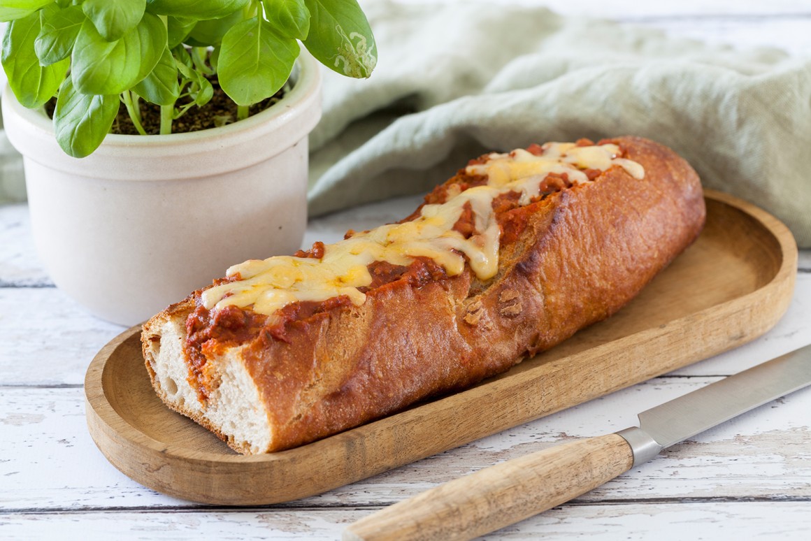 Baguettes mit Hackfleischfüllung
