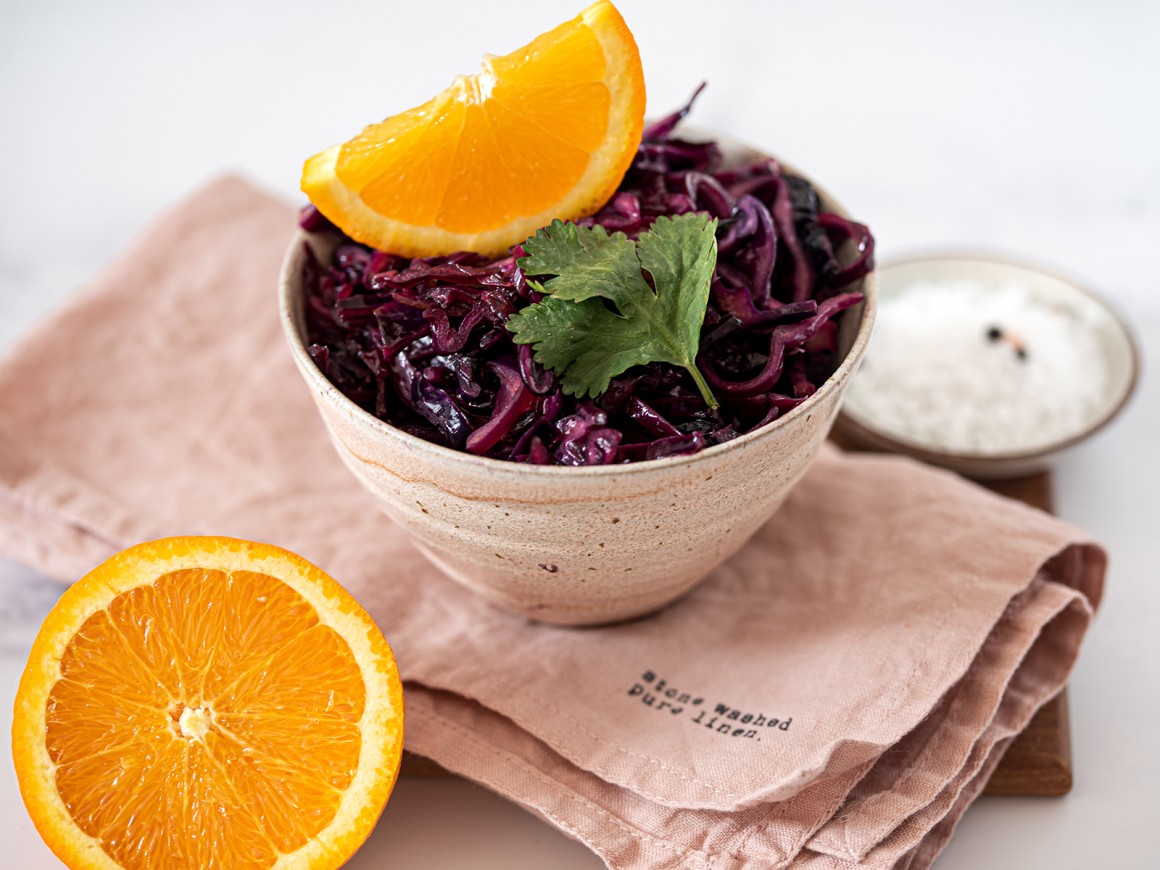 Lauwarmer Rotkohlsalat