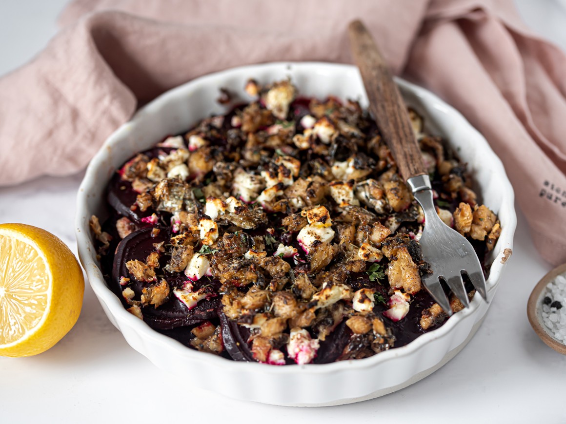 Rote Bete Auflauf mit Feta