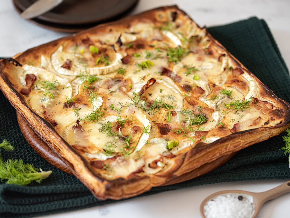 Fenchel-Speck-Flammkuchen - Rezept