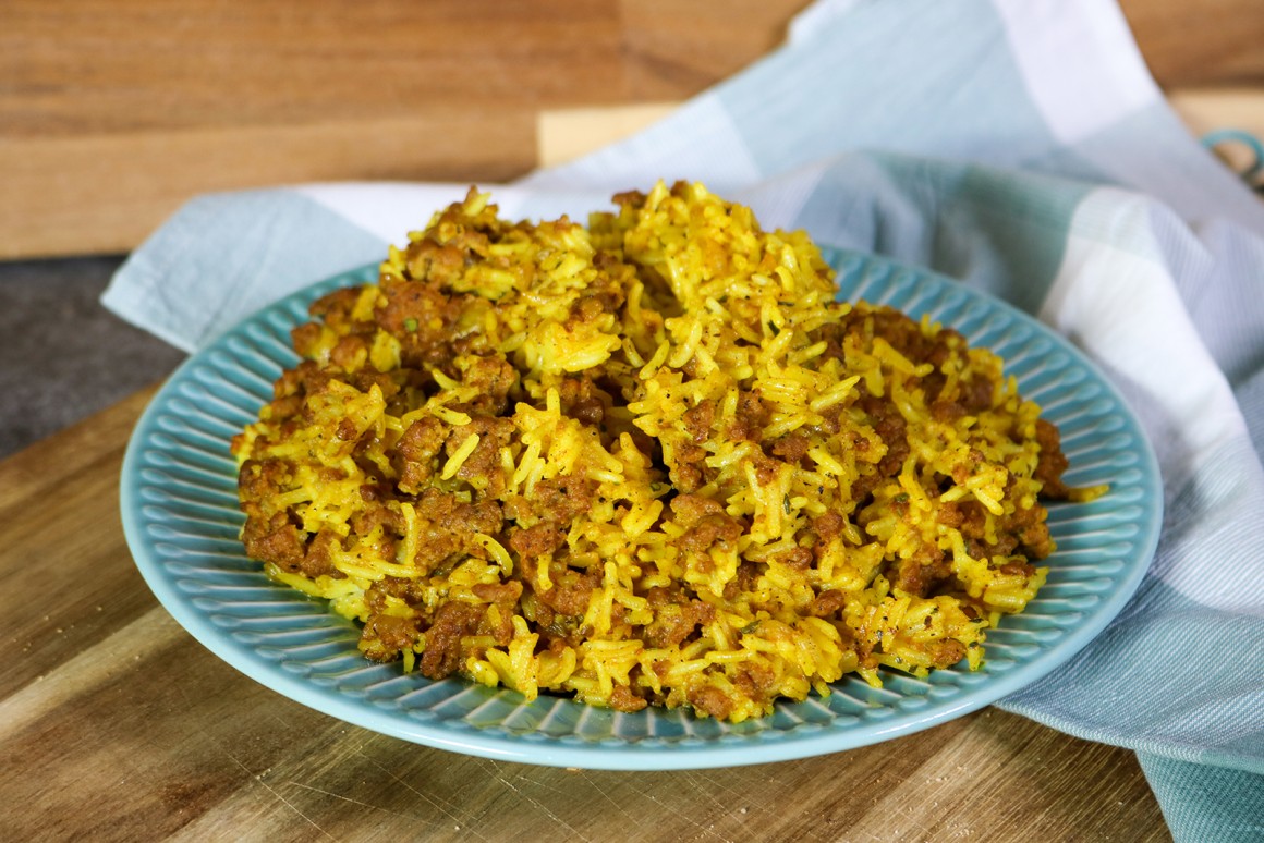 Curryreis mit Hackfleisch - Rezept