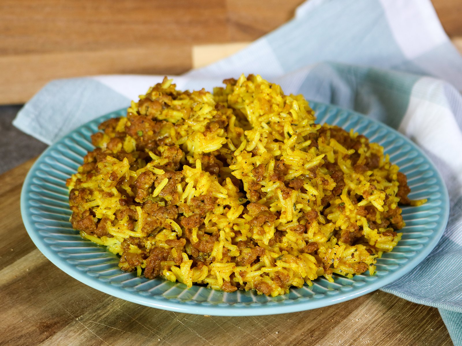 Curryreis mit Hackfleisch - Rezept