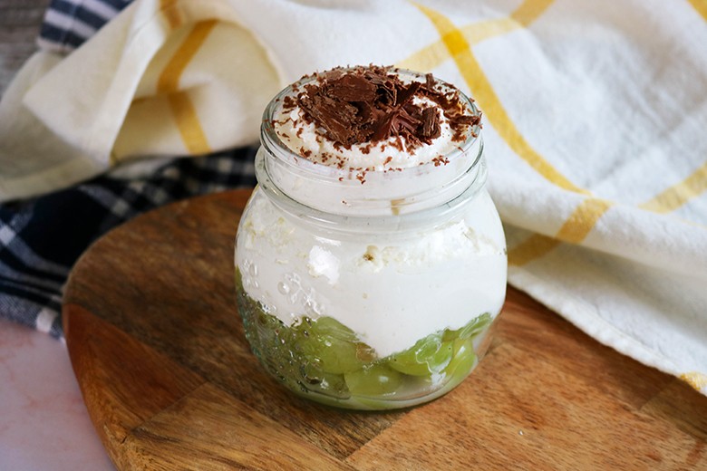 Weintrauben mit Grappa-Creme
