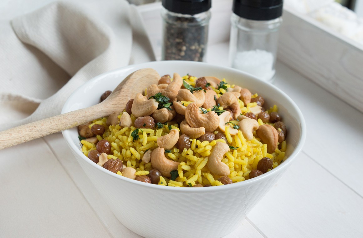 Curryreis mit Sultaninen
