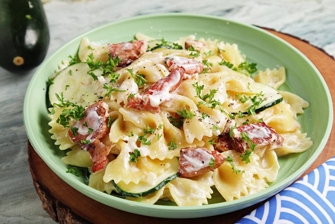Farfalle mit Krabbensauce