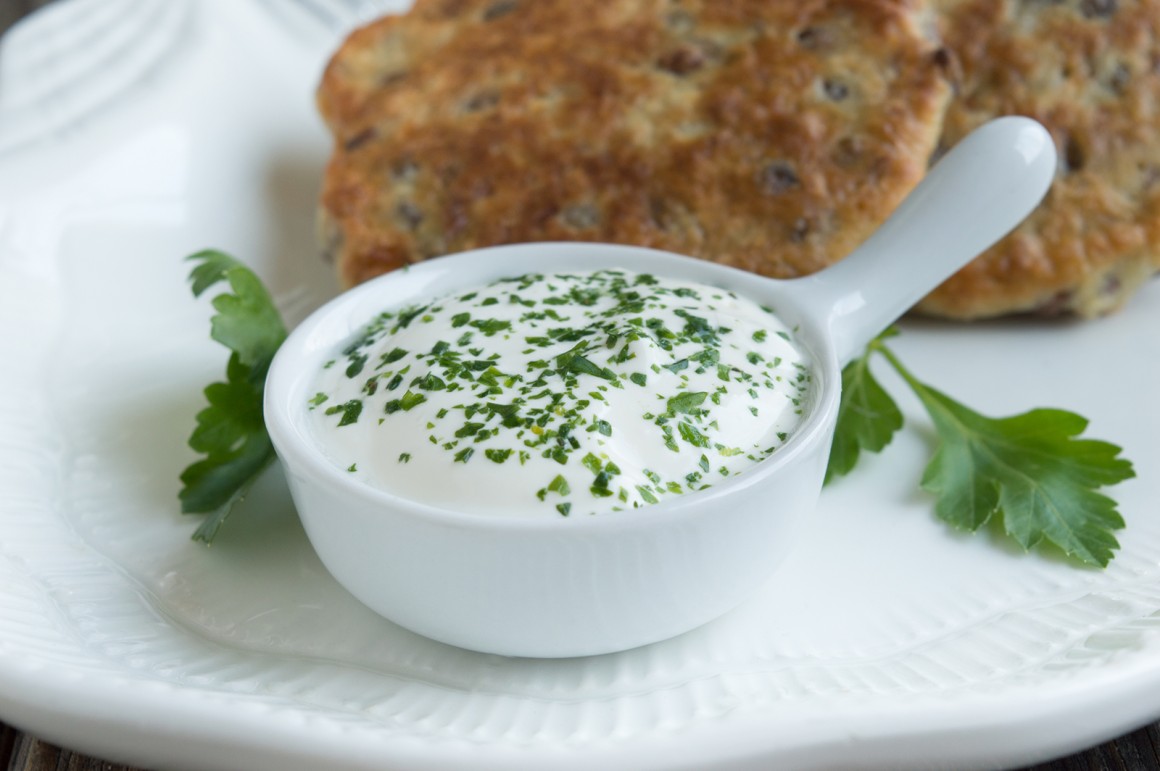 Crème fraîche-Knoblauch-Dip