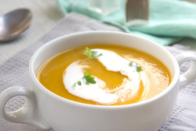 Hokkaido-Kürbissuppe