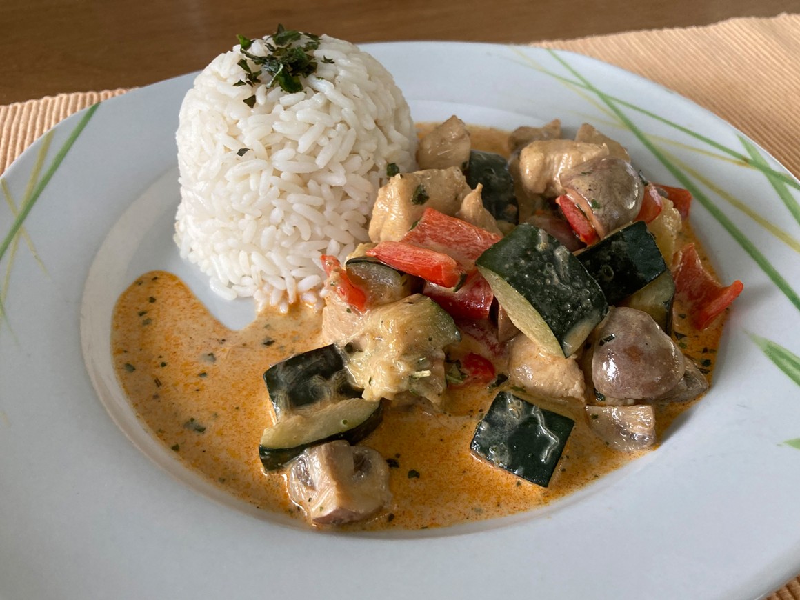 Hähnchen-Gemüse-Pfanne