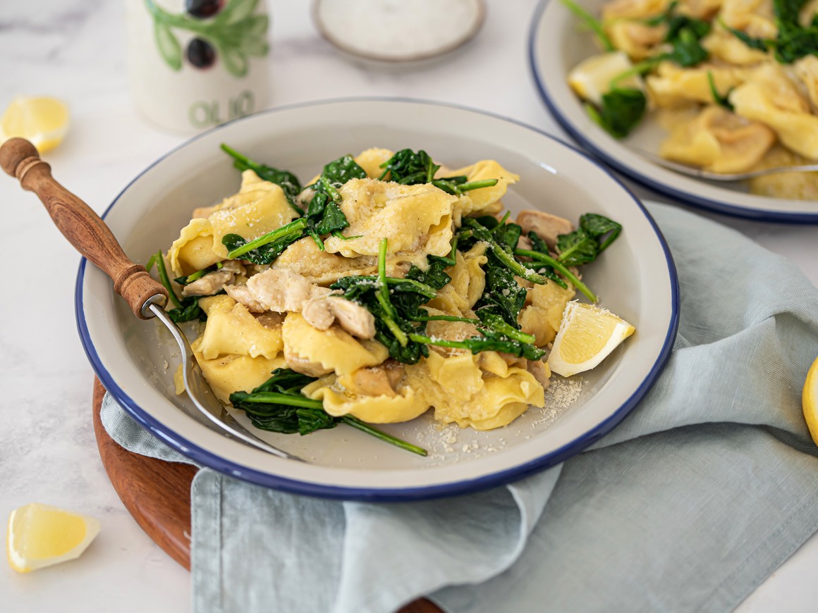 Tortelloni mit Hähnchenbrust