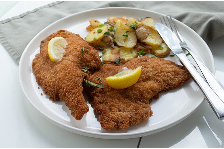 Knusprige Rehschnitzel