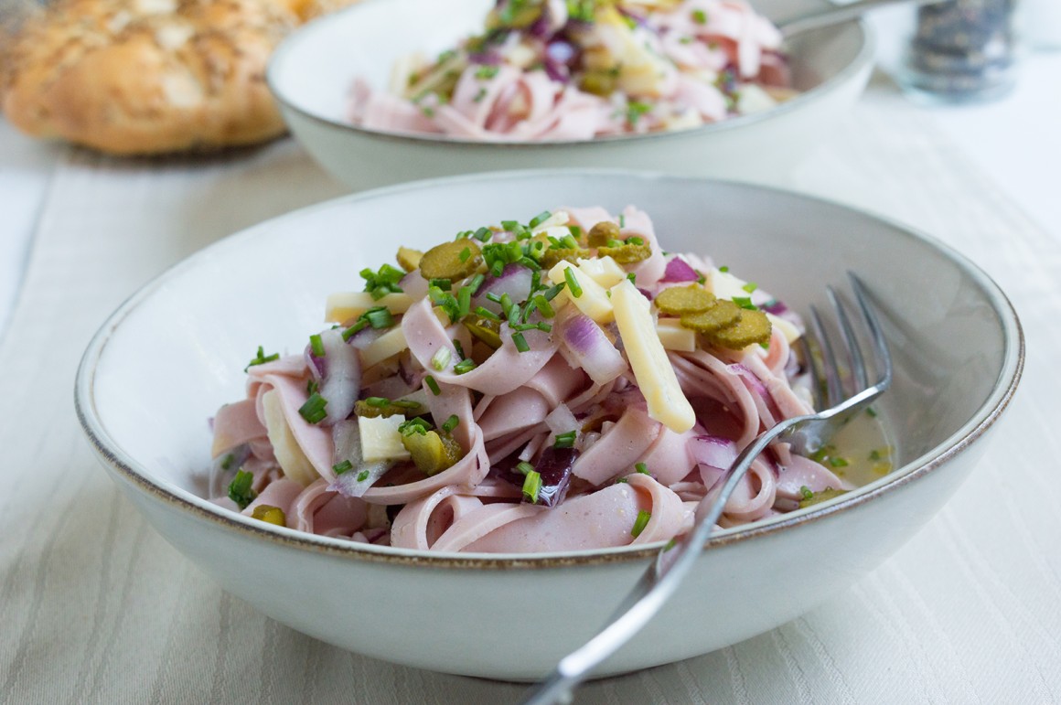 Einfacher Wurstsalat - Rezept