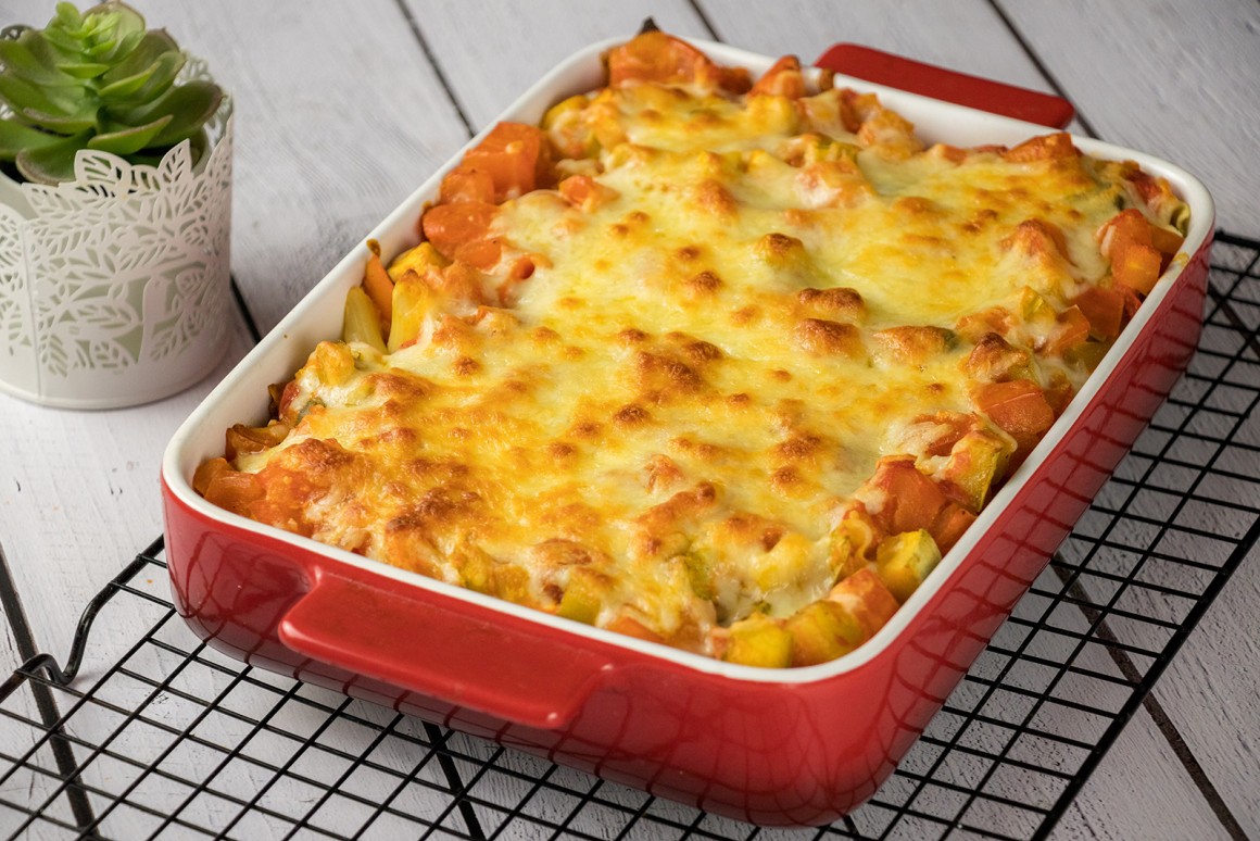 Nudelauflauf mit Gemüse