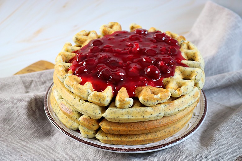 3 Rezepte zu Waffeln - Kirschen