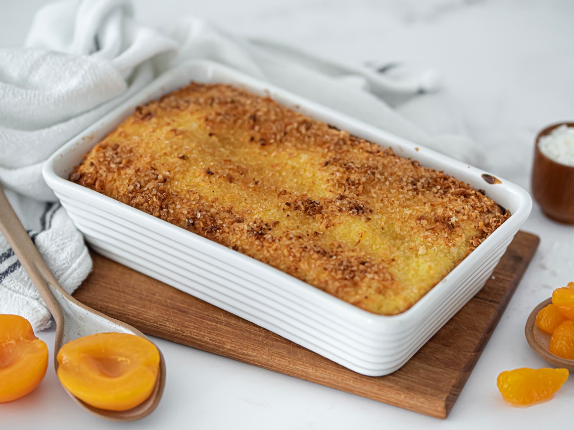 Quarkauflauf mit Obst