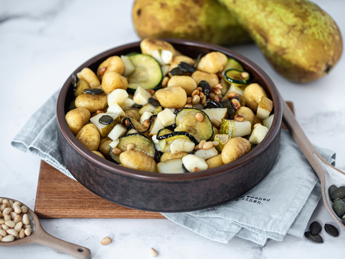 Gnocchi-Salat mit Mozzarella