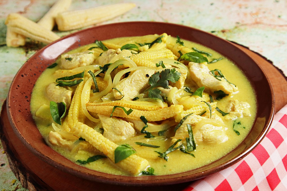 Hühnchen in Currysauce