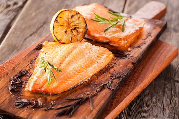 Gegrillter Lachs