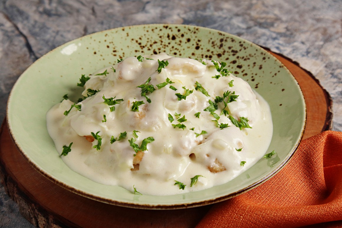 Hähnchen mit Sahnesauce
