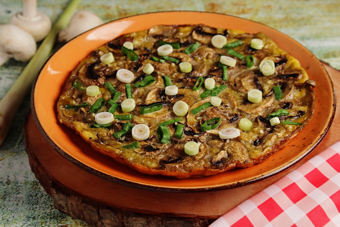 Asiatisches Champignon-Omelett - Rezept