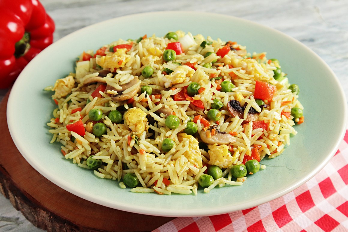 Gebratener Curryreis