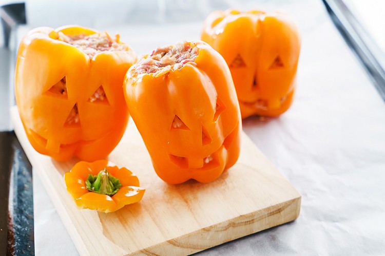 Paprika-Kürbisse