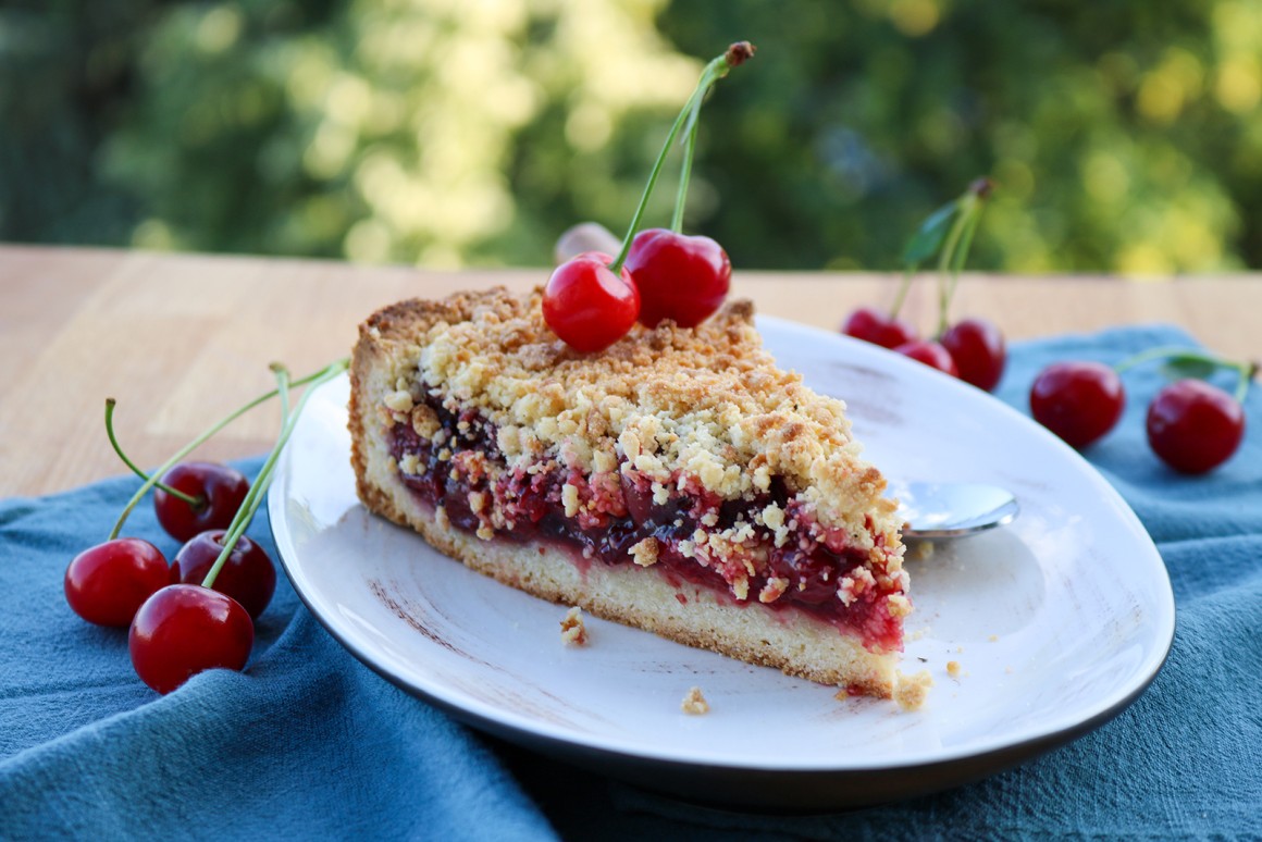Kirschkuchen mit Butterstreuseln