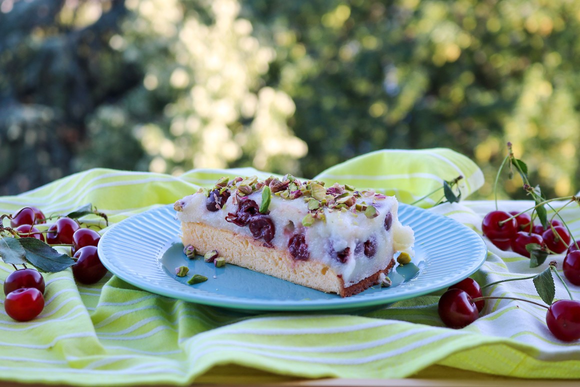 Reiskuchen mit Kirschen