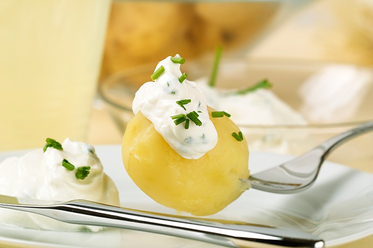 Kartoffeln mit Kräuterquark
