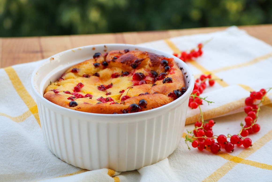 Johannisbeerauflauf mit Quark