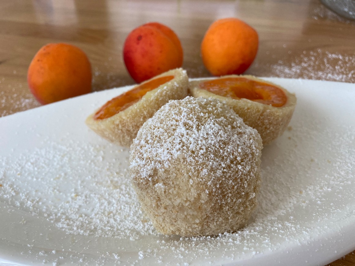 Einfache Aprikosenknödel