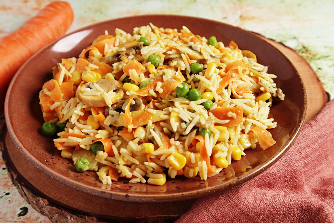 Vegetarischer Curryreis