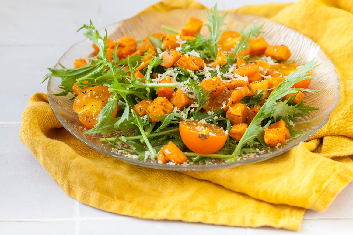 Lauwarmer Süßkartoffel-Salat