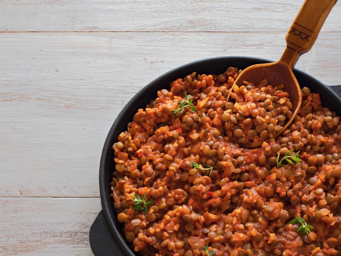 Vegane Linsenbolognese