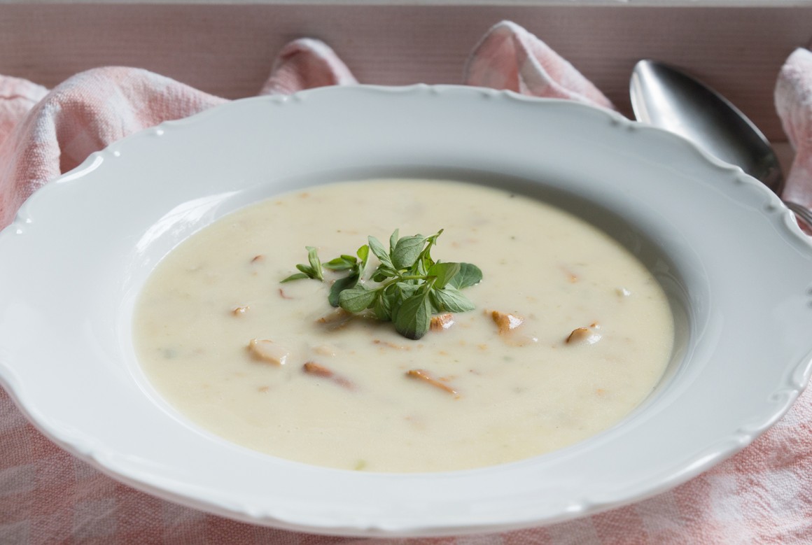 Pilzsuppe mit Sahne - Rezept