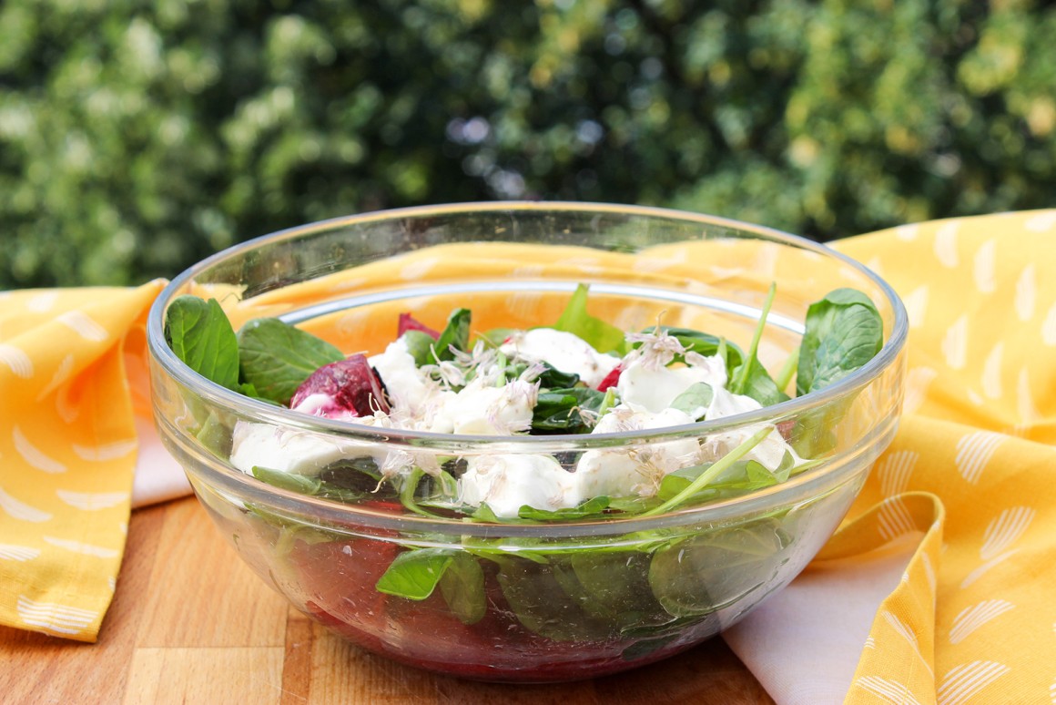 Rote Bete-Salat mit Ziegenkäse