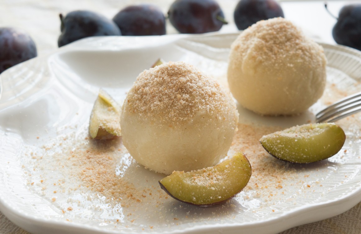 Vegane Pflaumenknödel