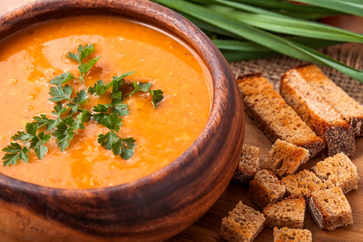 Möhren-Linsen-Suppe