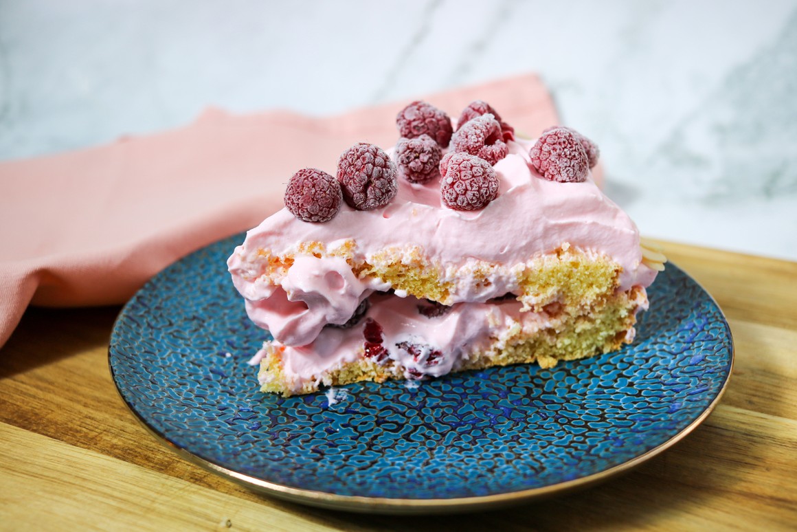 Himbeerherz-Torte