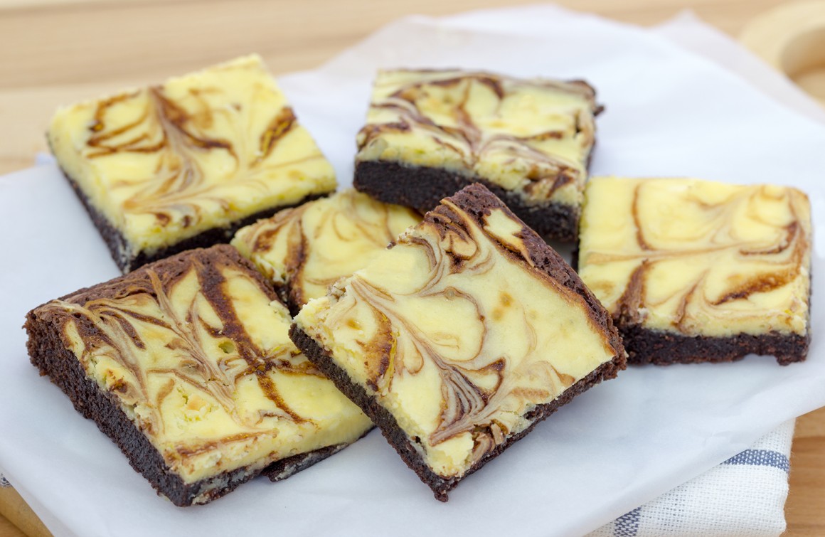 Saftige Cheesecake-Brownies