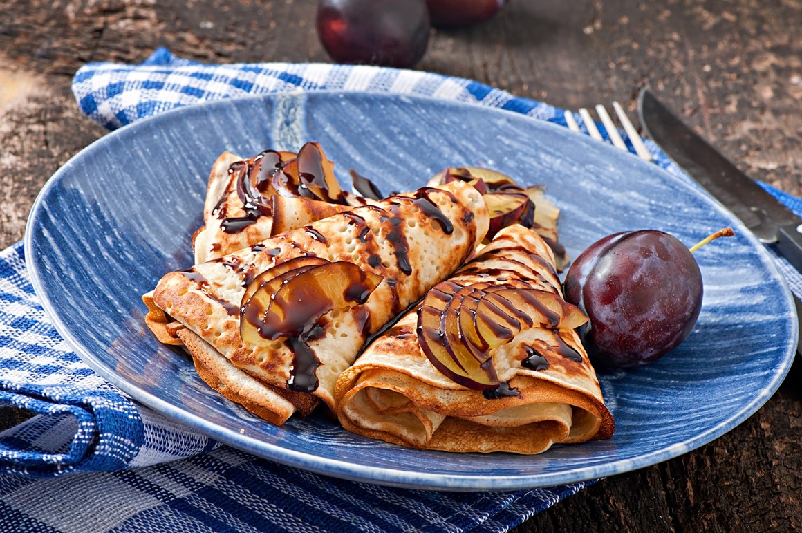 Winterliche Pflaumenpfannkuchen