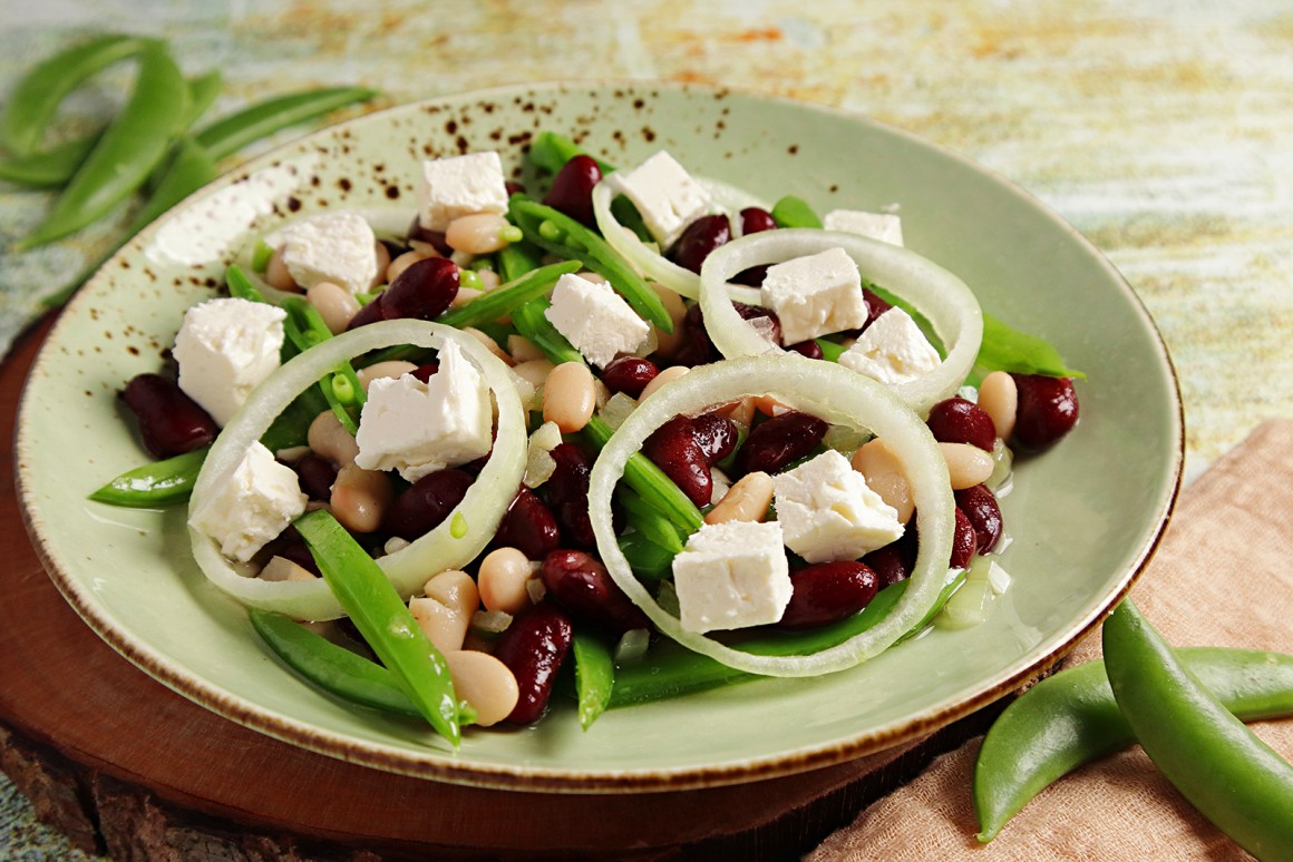 Bohnensalat mit Feta